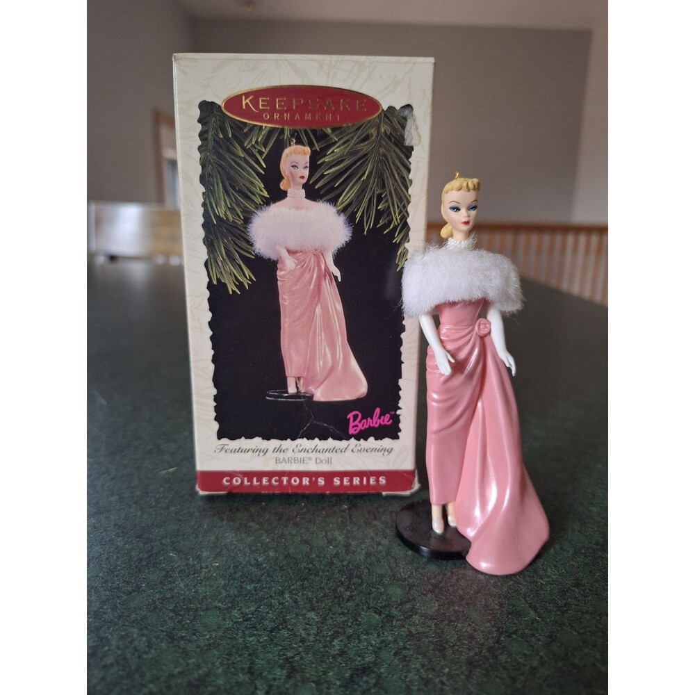 1996 Hallmark Keepsake Ornament Enchanted Evening Barbie Series #3 New In Box
